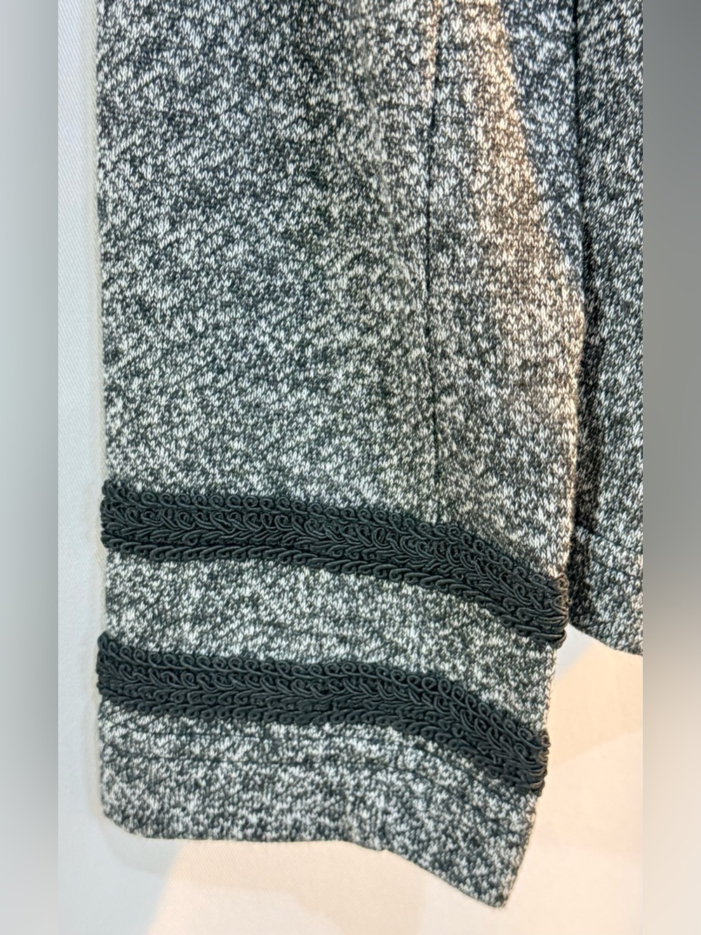Tommy Hilfiger Marled Knit Military Button Jacket/Cardigan Gray Medium - Picture 6 of 8